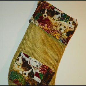 Dog Christmas Stocking with a Pocket for a Small Gift - Perfect for a Gift